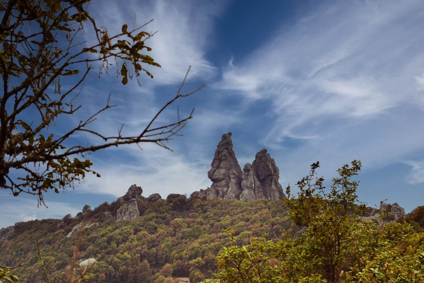 Vista panorámica de la Peña de los Frailes